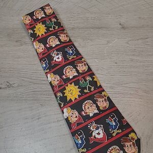 Kelloggs Collection Mens Necktie Tie Polyester Cereal 1997 Vintage EUC